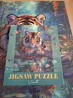 Legpuzzel Velvet - Tijger 1000 stukjes, Ophalen of Verzenden, 500 t/m 1500 stukjes, Gebruikt, Legpuzzel