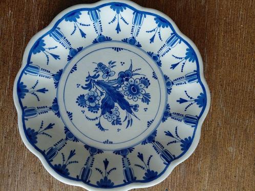 te koop schitterend antiek wandbord met blauwe decoraties, Antiek en Kunst, Antiek | Wandborden en Tegels, Ophalen of Verzenden