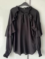 Gustav luxe blouse 40 zwart Froezels tuniek, Kleding | Dames, Maat 38/40 (M), Zwart, Gustav, Ophalen of Verzenden