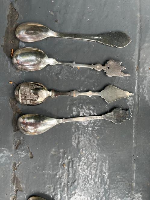 Verzilverde Souvenirlepeltjes 's-Hertogenbosch, Antiek en Kunst, Antiek | Bestek, Ophalen