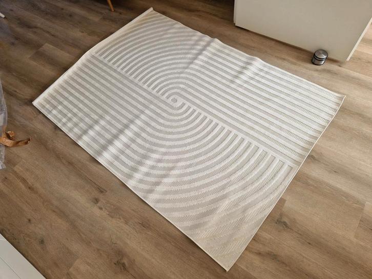 Niuwe 140x200 Modern vloerkleed - wit/crème/beige, Huis en Inrichting, Stoffering | Tapijten en Kleden, Nieuw, 100 tot 150 cm