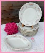 Brocante bordjes gebakbordjes high tea servies, Antiek en Kunst, Ophalen of Verzenden