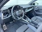 Audi A3 Sportback 45 TFSI e S-Line Pano B&O 245PK, Gebruikt, Zwart, 4 cilinders, Leder en Stof