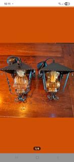 Vintage lampen Set, Huis en Inrichting, Ophalen of Verzenden, Gebruikt, Glas, Vintage