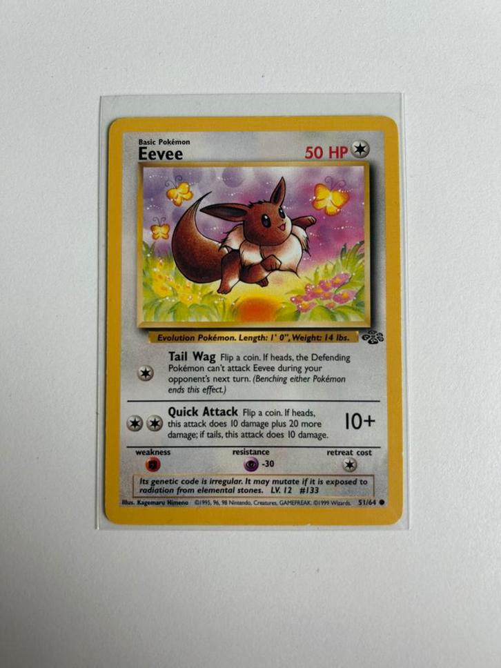Eevee jungle, Hobby en Vrije tijd, Verzamelkaartspellen | Pokémon, Zo goed als nieuw, Ophalen of Verzenden