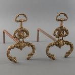 Kachel. Openhaard haardbokken 2x, Ophalen of Verzenden, Inbouwhaard, Houthaard