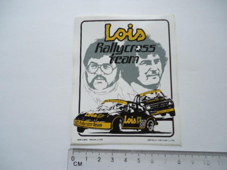 sticker oud LOIS RALLYCROSS Rally race cross auto porsche, Verzamelen, Stickers, Zo goed als nieuw, Bedrijf of Vereniging, Ophalen of Verzenden