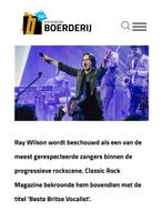 2 kaarten Ray Wilson zaterdag 29/11 Zoetermeer, Twee personen, November