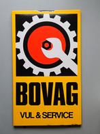 Bovag emaille bord vul & Service langcat bussum rode stip, Reclamebord, Gebruikt, Ophalen of Verzenden, Nvt