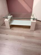 Salontafel met glasplaat, Ophalen, Minder dan 50 cm, Gebruikt, 50 tot 100 cm