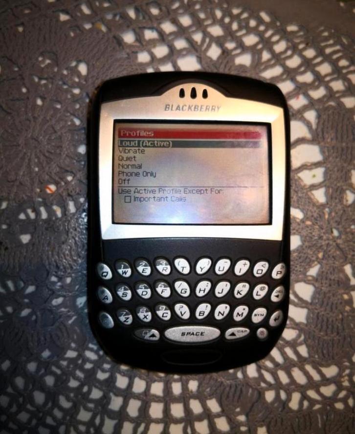 Vintage blackberry 7200 / BlackBerry Klassieker, Telecommunicatie, Mobiele telefoons | Hoesjes en Frontjes | Blackberry, Ophalen of Verzenden