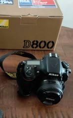 Nikon D800 (Full Frame)+ Nikkor AF-S 50mm F 1.4 lens+ rugtas, Audio, Tv en Foto, Gebruikt, Ophalen of Verzenden, Nikon
