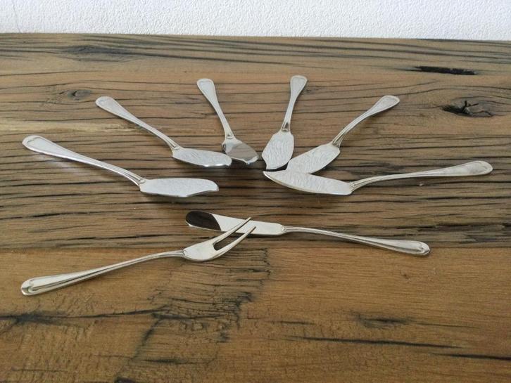 Viscouvert Gero 8 delen, Huis en Inrichting, Keuken | Bestek, Zo goed als nieuw, Los bestek, Rvs of Chroom, Vaatwasserbestendig