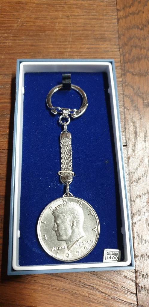 Halve dollar 1972 USA Kennedy sleutelhanger, Postzegels en Munten, Munten | Amerika, Losse munt, Noord-Amerika, Zilver, Ophalen of Verzenden