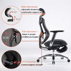 Premium Ergonomic Office Chair - Adjustable, Ophalen, Zwart, Zo goed als nieuw, Bureaustoel