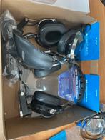 Dual 2 Saitek Pro Flight Headset - Headset met Microfoon, Gebruikt, Mute-functie, Ophalen of Verzenden, Over-ear