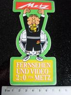 sticker metz logo fernsehen und video 2:0 tv televisie, Verzenden, Zo goed als nieuw, Merk