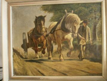 Hollandse schilderij gesigneerd 1943 Y. Meittener zeldzaam beschikbaar voor biedingen