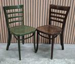 16 x Satelliet cafestoelen houten bistro cafe stoelen horeca, Huis en Inrichting, Ophalen of Verzenden, Zo goed als nieuw, Bruin