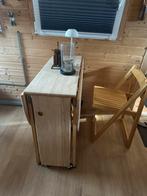 Klap tafel met 4 stoelen, Huis en Inrichting, Ophalen, Gebruikt, 100 tot 150 cm, 50 tot 100 cm