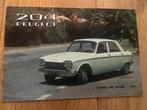 Peugeot 204 autofolder 1967 brochure sedan break, Boeken, Auto's | Folders en Tijdschriften, Ophalen of Verzenden, Gelezen, Peugeot