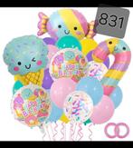 Vrolijk ijs ballonnen verjaardag, Ophalen of Verzenden, Nieuw, Versiering, Verjaardag