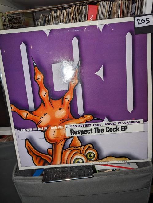 T-Wisted feat. Pino Dambini	Respect the cock EP, Cd's en Dvd's, Vinyl | Dance en House, Gebruikt, Techno of Trance, 12 inch, Ophalen of Verzenden