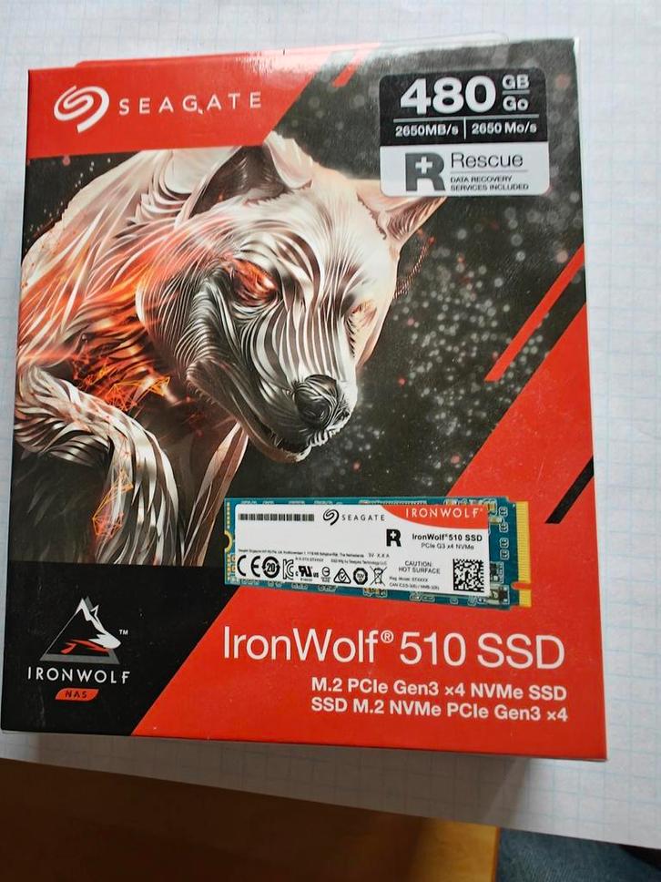Seagate IronWolf 510 SSD - 480GB, M.2 80mm, Computers en Software, Harde schijven, Zo goed als nieuw, Server, Intern, SSD, Ophalen of Verzenden