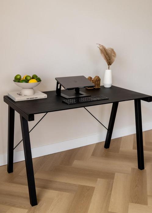 Bureau glas/metaal, Huis en Inrichting, Bureaus, Zo goed als nieuw, Bureau, Ophalen