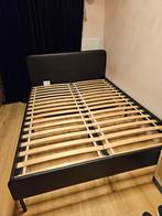Zwart ikea bed, 140x200 cm exclusief matras, Ophalen, Zwart, Tweepersoons, 140 cm