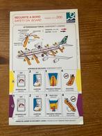 Safety card corsair, Verzamelen, Ophalen of Verzenden, Kaart, Foto of Prent