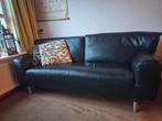 Bank leer leder gratis! 2zits, Ophalen of Verzenden, Zo goed als nieuw, 75 tot 100 cm, Leer