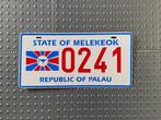 Kentekenplaat - Palau / Melekeok, Ophalen of Verzenden, Zo goed als nieuw, Auto's