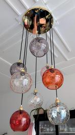 Super mooie hanglamp met glazen bollen, Ophalen, Zo goed als nieuw, Glas, 75 cm of meer