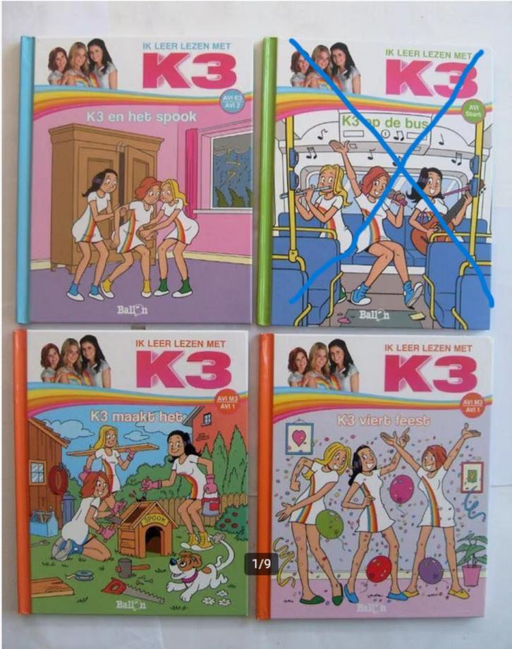 K3 Leesboekjes  Avi 1 / Avi 2 / M3 E3, Boeken, Kinderboeken | Jeugd | onder 10 jaar, Zo goed als nieuw, Ophalen of Verzenden