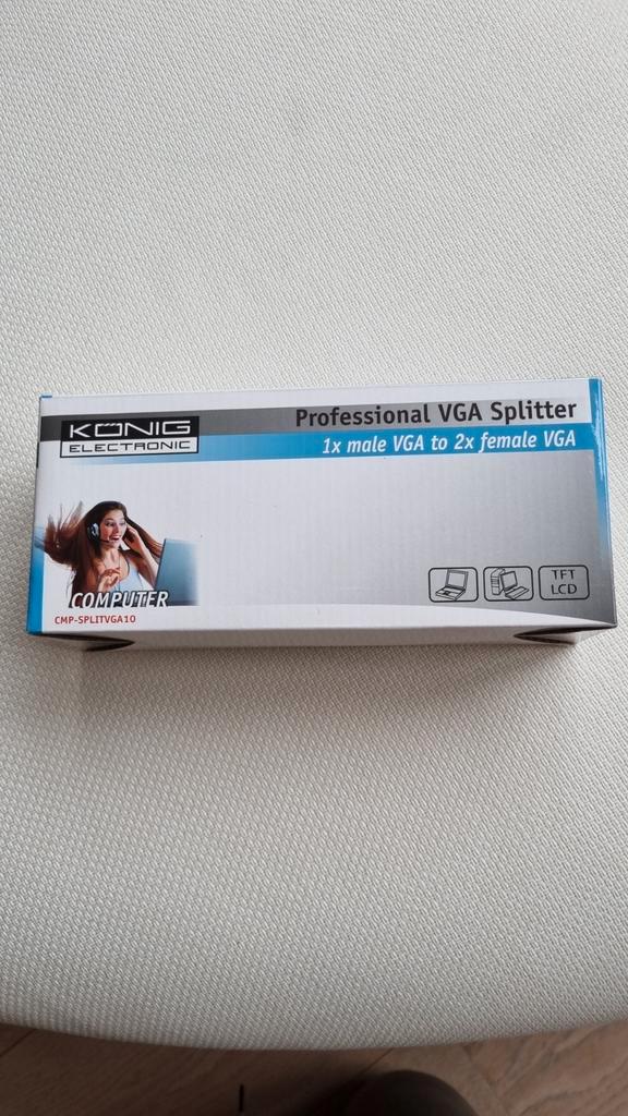 Konig Electronic VGA Splitter - Goede Staat!, Computers en Software, Pc- en Netwerkkabels, Gebruikt, Ophalen of Verzenden