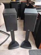 2 Kef C3 speakers black ash op stands 120Wrms@8ohm, Gebruikt, 120 watt of meer, Front, Rear of Stereo speakers, Ophalen