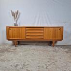 Bernhard Pedersen & Søn, vintage jaren 70 Deens sideboard, Ophalen, Teakhout, Dyrlund, Johannes Andersen, Silkeborg tv meubel wandmeubel