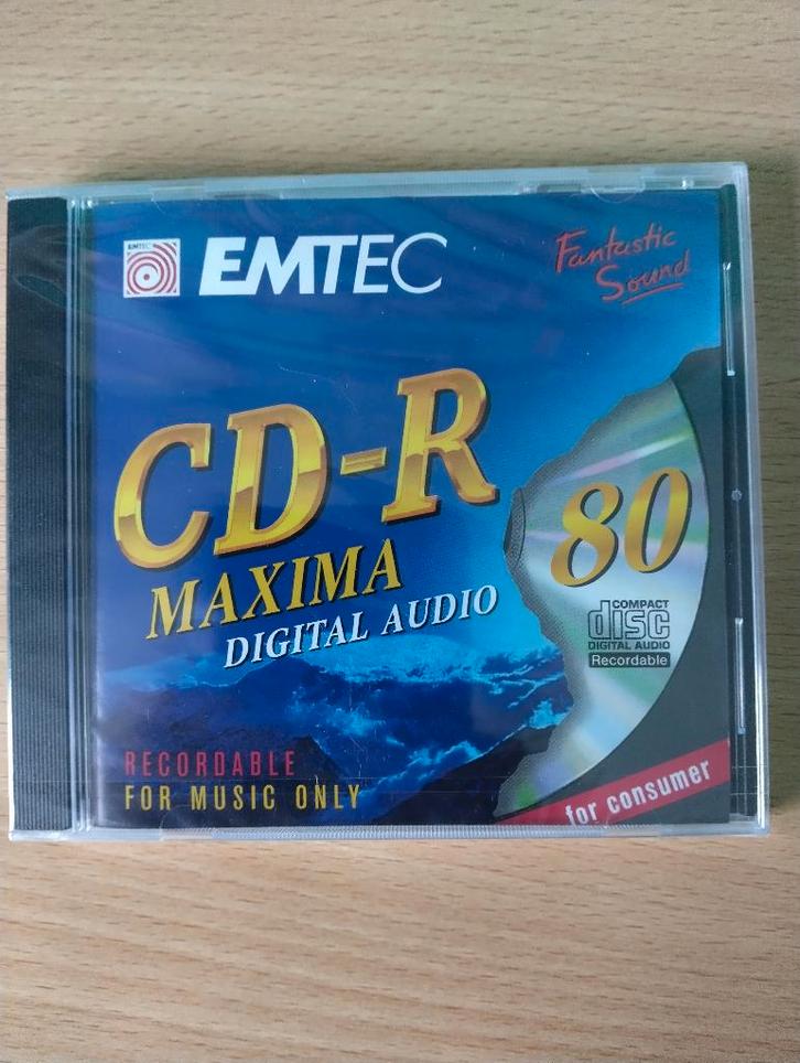 EMTEC CD-R 80MIN. * Geschikt Voor Audio CD Recorders * Nieuw, Computers en Software, Beschrijfbare discs, Nieuw, Cd, Ophalen of Verzenden