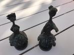 2 bronzen beelden Flanerende Dames, Ophalen of Verzenden