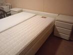 Wit Ledikant mdf 160x200 met nachtkastjes, Huis en Inrichting, Slaapkamer | Bedden, Ophalen, Gebruikt, Wit, Tweepersoons