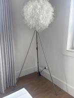 Stijlvolle Staande Lamp met Veren, Ophalen of Verzenden, Zo goed als nieuw, Metaal, 100 tot 150 cm
