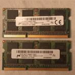 Micron 16GB 2x 8GB PC3L DDR3L 1600MHz SODIMM laptop geheugen, Computers en Software, RAM geheugen, DDR3, Ophalen of Verzenden