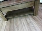 Houten Salontafel met Onderblad, Ophalen, 50 tot 100 cm, Zo goed als nieuw, Minder dan 50 cm