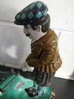 OUDE ZWARE GIETIJZEREN DEUR STOPPER GOLF 30X24 CM TOPSTAAT, Antiek en Kunst, Curiosa en Brocante, Ophalen of Verzenden