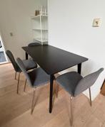 Eetkamerset, tafel en vier stoelen, IKEA, Ophalen, Gebruikt, 4 tot 6 stoelen