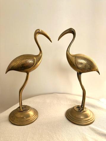 Set messing flamingo’s beschikbaar voor biedingen