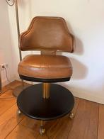 Vintage Casino Stoel - Jaren 60, Ophalen, Gebruikt, Minder dan 75 cm, Leer
