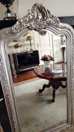 Kwaliteits"Barok" Zilveren Chique  Kuifspiegel "Facet" Gesl., Huis en Inrichting, Woonaccessoires | Spiegels, 100 tot 150 cm, Ophalen of Verzenden