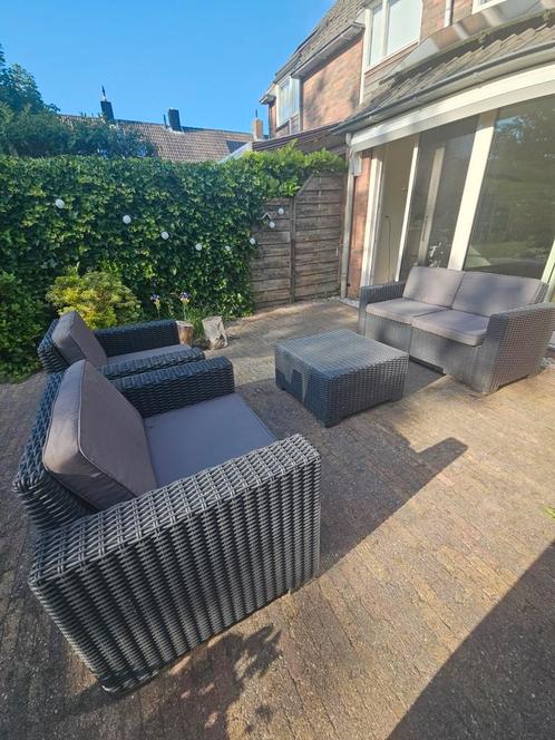 Tuinset, loungeset, Tuin en Terras, Tuinsets en Loungesets, Zo goed als nieuw, Kunststof, Hocker, Ophalen